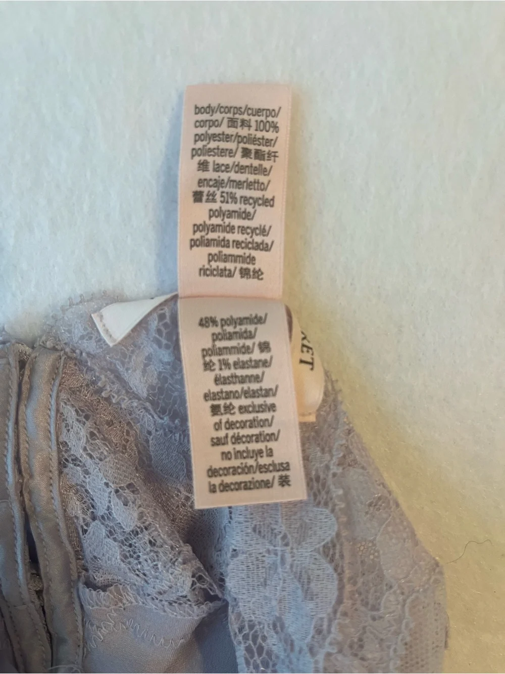 Victoria's Secret Light Lavender Satin & Lace Chemise - Picture 5 of 10